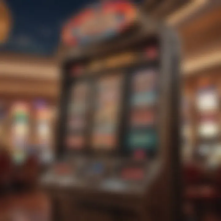 Illustration of various game categories available within the Caesars Casino app