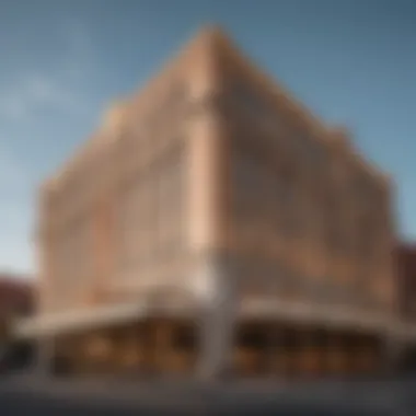 Stunning facade of the MGM Baltimore Hotel showcasing its architectural elegance