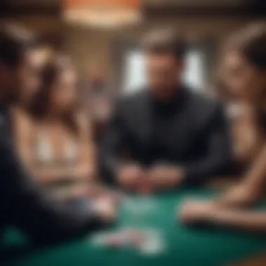 An engaging poker game scene with players deeply focused