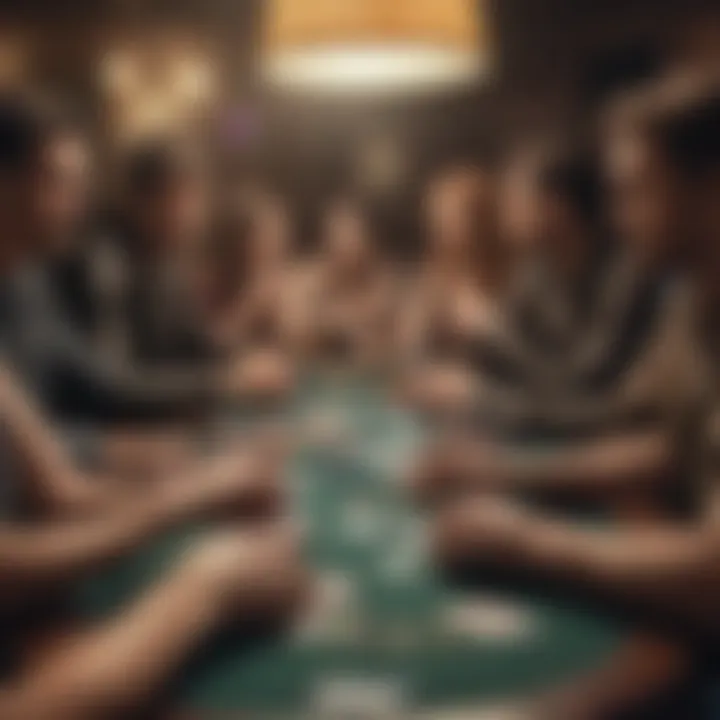 A virtual poker community gathering, reflecting the social aspect of online play