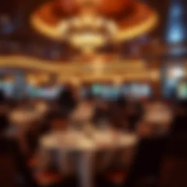 Elegant dining setting within a renowned downtown casino restaurant