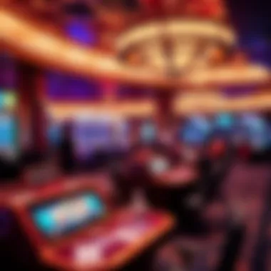 Digital marketing strategies displayed in a dynamic casino environment