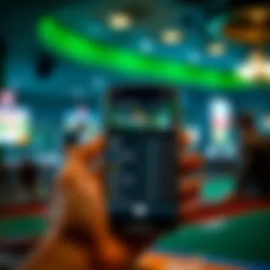 Mobile Sports Betting Experience Exciting sports betting odds displayed on a mobile app
