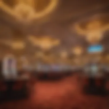 Luxurious interior of a Las Vegas casino resort