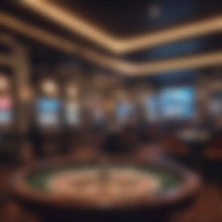 Exciting casino floor with various gaming options