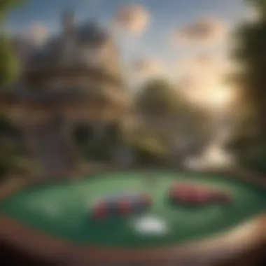 Scenic Atmosphere for Outdoor Play A scenic view enhancing the outdoor gaming atmosphere