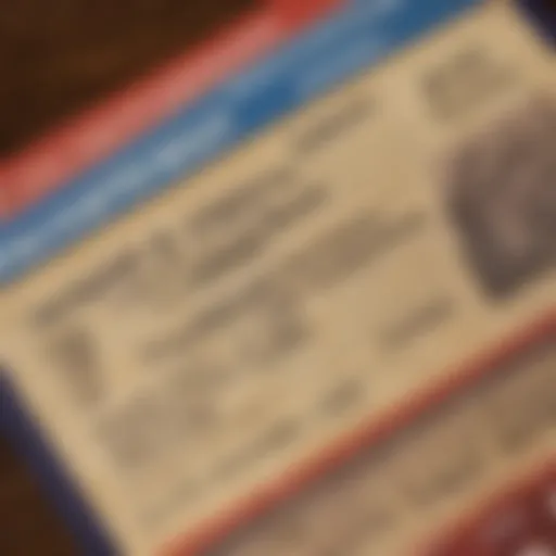 Detailed view of a Texas Lottery ticket illustrating the second chance drawing concept