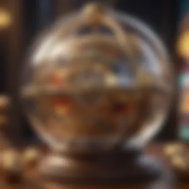 Close-up of a winning screen on the Treasure Ball app